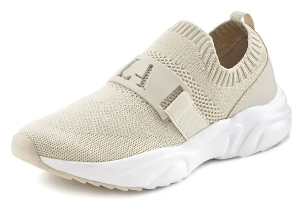 LASCANA Slip-on obuv  béžová