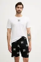 Bavlněné pyžamo Fila pánské, bílá barva, FPS1221