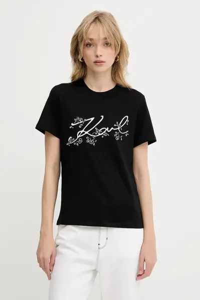 Bavlněné tričko Karl Lagerfeld