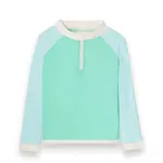 KiETLA ICONIK plavky s UV ochranou - tričko s dlhým rukávom - Green Blue - 6-8 rokov