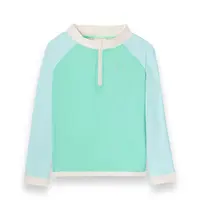 KiETLA ICONIK plavky s UV ochranou - tričko s dlhým rukávom - Green Blue - 6-8 rokov