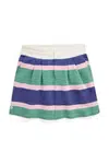Dětská bavlněná sukně Polo Ralph Lauren tmavomodrá barva, mini, áčková, 313971042001