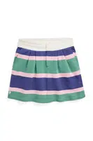 Dětská bavlněná sukně Polo Ralph Lauren tmavomodrá barva, mini, áčková, 313971042001