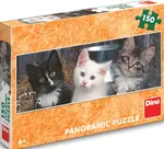 Puzzle Tři koťátka 150 dílků panoramic