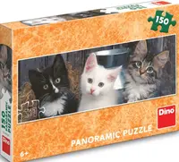 Puzzle Tři koťátka 150 dílků panoramic