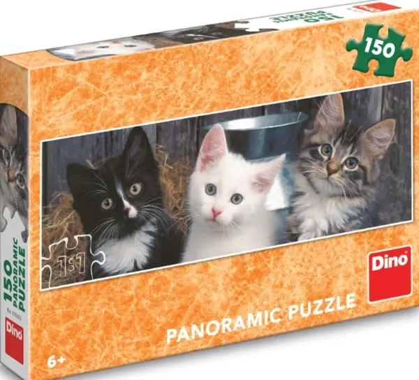 Puzzle Tři koťátka 150 dílků panoramic