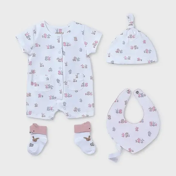 Kojenecká sada Mayoral Newborn růžová barva, 9910