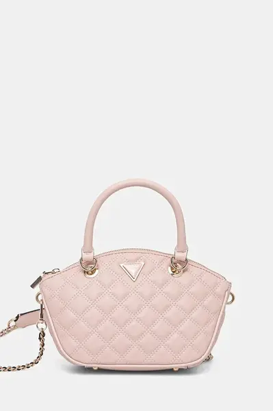 Kabelka Guess GIULLY růžová barva, HWQG87 48760