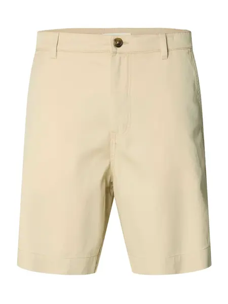 SELECTED Chino nohavice 'SLHHARRY'  krémová