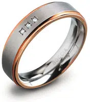 Boccia Titanium Titanový snubní prsten 0134-02 64 mm