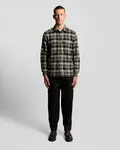 Lyle & Scott Košeľa  hnedá / svetlosivá / čierna