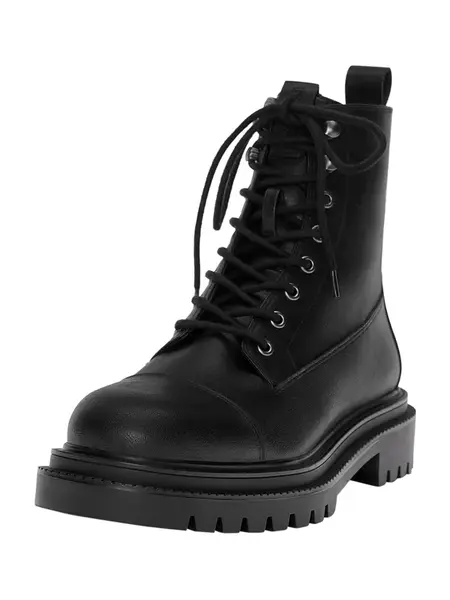 Pull&Bear Šnurovacie čižmy  čierna