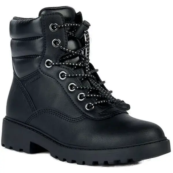 Geox J CASEY B ABX Dívčí zimní obuv, černá, velikost