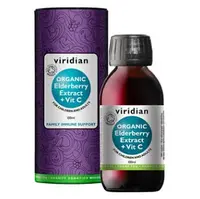 VIRIDIAN Nutrition organic elderberry extract + vitamin C 100 ml