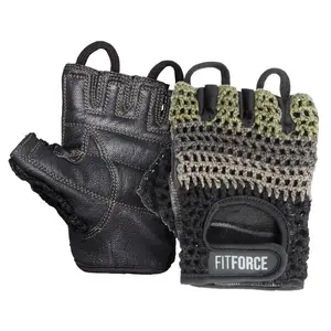 Fitforce KRYPTO Fitness rukavice, černá, velikost