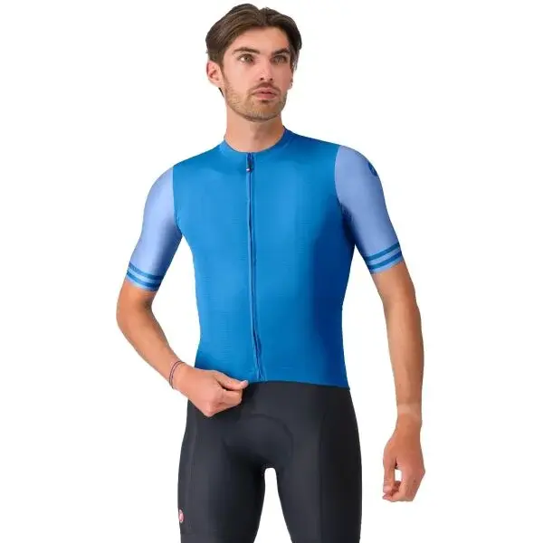 Castelli PROLOGO LITE 2 JERSEY Pánský cyklistický dres, modrá, velikost XXXL