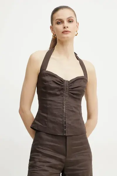 Lněná halenka Bardot RIXTON