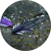 Redbass gumová nástraha nymfa deep purple - xl 130 mm