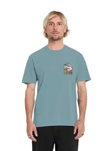 Volcom pánské tričko Zurf Co Pw Sst Tradewinds | Modrá | Velikost M | 100% bavlna