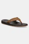 Žabky Tommy Hilfiger MOLDED HILFIGER BEACH SANDAL pánské, béžová barva, FM0FM05361