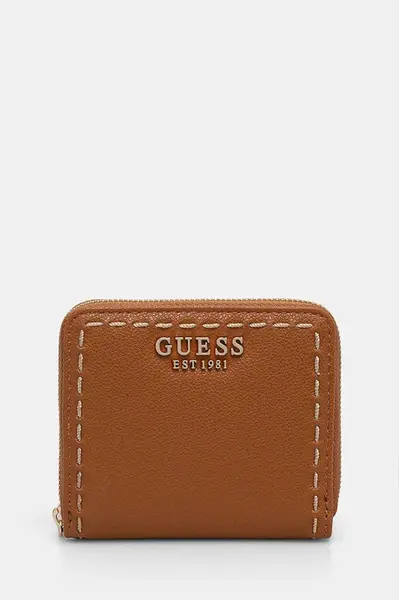 Peněženka Guess NASTRA hnědá barva, SWBG96 37137