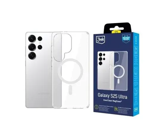 3mk ochranný kryt EverClear Magcase pro Samsung Galaxy S25 Ultra