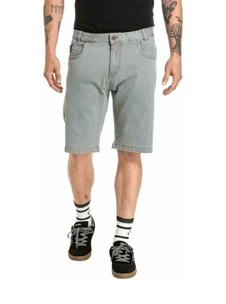 Meatfly pánské kraťasy Just 2.0 Denim Grey | Šedá | Velikost 36