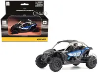 Can-Am Maverick X3 X RS Turbo RR Intense Blue and Chalk Gray with Driver Figure 1/32 Diecast Model by BRP Models