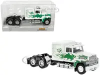 1978 Ford LTL 9000 Truck Tractor White with Green Flames 1/87 (HO) Scale Model Car by Brekina