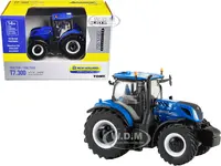 New Holland Genesis T7.300 PLM Tractor Blue "New Holland Agriculture - Prestige Collection" 1/64 Diecast Model by ERTL TOMY