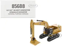 CAT Caterpillar 395 Next-Generation Hydraulic Excavator (General Purpose Version) Yellow with Additional Tools "High Line Series" 1/87 (HO) Diecast M
