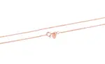 Beneto Exclusive Pozlátený strieborná retiazka Anker AGS1286-Rosegold 45 cm