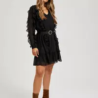 Marisse Dress With Ruffles
