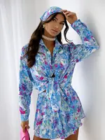 Resti Women's set with a shirt and floral shorts