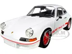 Porsche 911 Carrera RS 2.7 White with Red Stripes "NEX Models" 1/24 Diecast Model Car by Welly