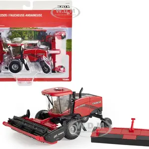 Case IH WD2505 Windrower with Header Red "Case IH Agriculture" 1/64 Diecast Model by ERTL TOMY