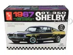 Skill 2 Model Kit 1967 Ford Mustang Shelby GT350 Black 1/25 Scale Model by AMT