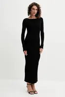 Šaty Twinset černá barva, maxi, přiléhavé, 252LL3GCC