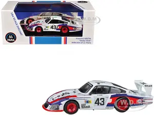 Porsche 935/78 "Moby Dick" 43 Rolf Stommelen - Manfred Schurti "Martini Racing Porsche System" "24 Hours of Le Mans" (1978) 1/64 Diecast Model Car by