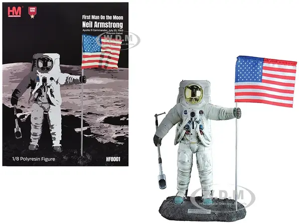 Neil Armstrong "Apollo 11 Commander - First Man On the Moon" Polyresin Statue "Statue Series" 1/8 Scale Model by Hobby Master