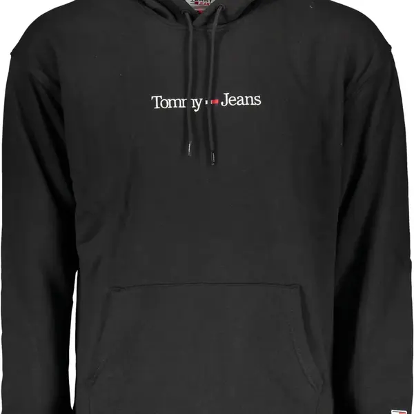 Tommy Jeans Sweatshirt - TJM REG LINEAR HOODI black