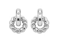 Hot Diamonds Elegantní stříbrné náušnice s diamanty Willow DE804