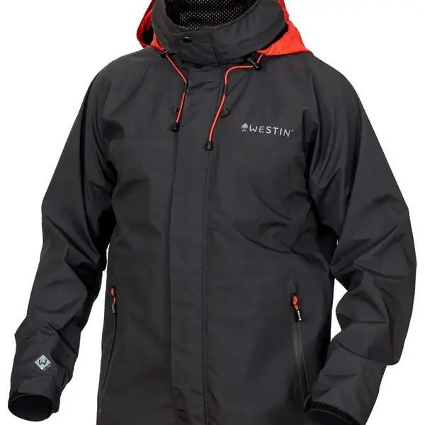Westin nepromokavá bunda w6 rain jacket steel black - m