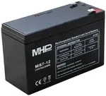 Mhpower olověný akumulátor ms7-12 agm 12 v 7 ah faston f2 6,3 mm