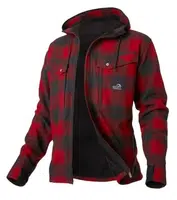 Geoff anderson zateplená bunda ezmar2+ červená s kapucí - xl
