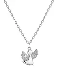 Evolution Group - Pavona Něžný stříbrný náhrdelník Andělíček se zirkony 12106.1