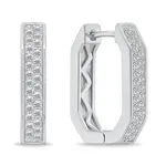 Brilio Silver Stříbrné náušnice se třpytivými zirkony EA1138W