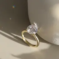 925 Sterling Silver Micro Pave Clear Cubic Zirconia Finger Rings