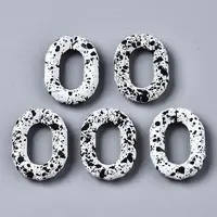 Spray Painted CCB Plastic Linking Rings