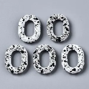 Spray Painted CCB Plastic Linking Rings